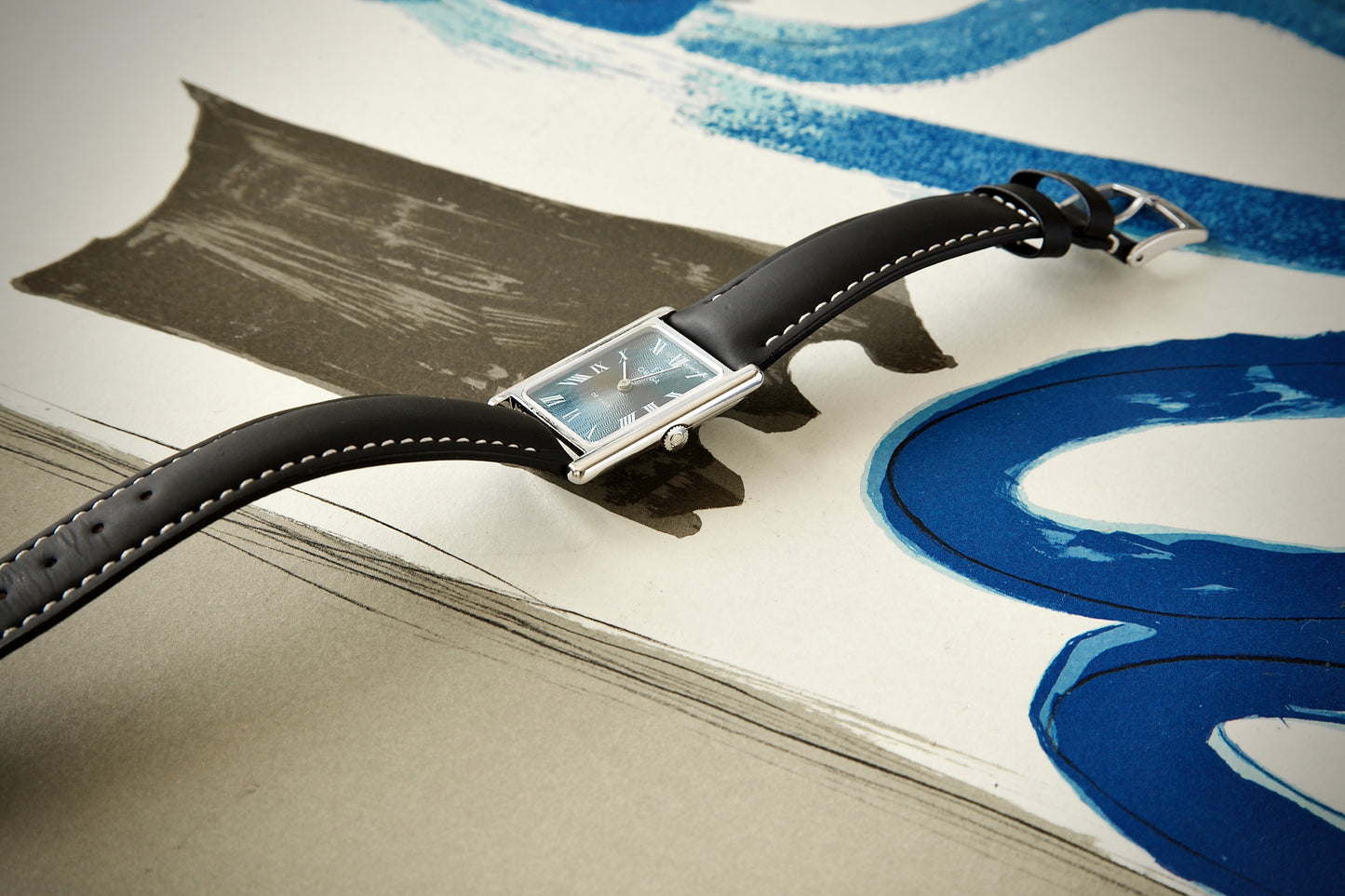 Omega De Ville Tank Vintage – Esfera Azul Guilloché – Calibre 625 – Años 70