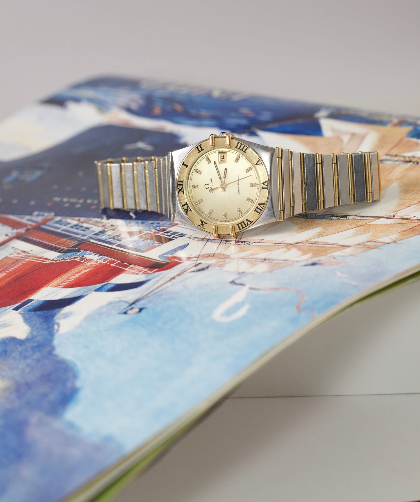 Vintage Omega Constellation 396.1080 with Champagne dial and gold bezel