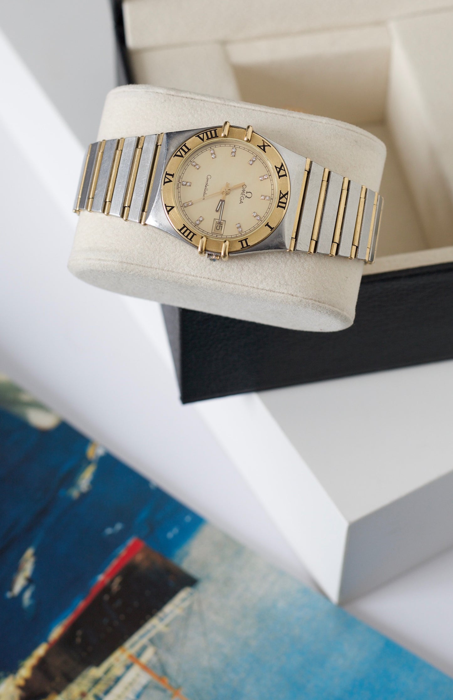 Vintage Omega Constellation 396.1080 with Champagne dial and gold bezel