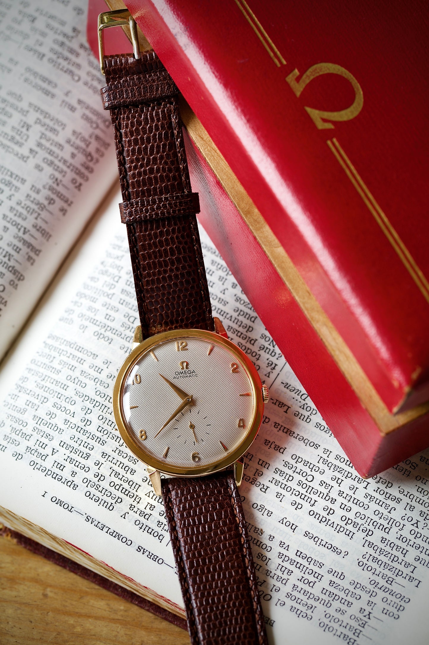 Omega Automatic 18k Rose Gold Jumbo Ref. 2714 (1952) – With Vintage Omega Box